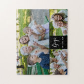 Gigi Established Script Zwart 3 Foto Legpuzzel (Verticaal)