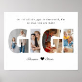 Gigi Fotocollage Erfstuk van Kleinkinderen Poster (Voorkant)