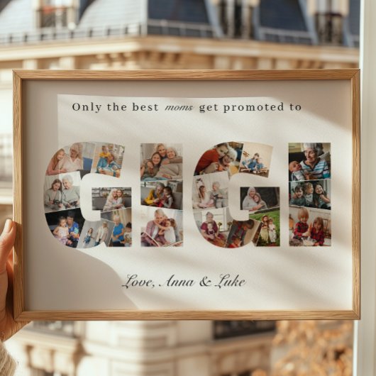 Gigi Fotocollage Erfstuk van Kleinkinderen Poster