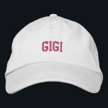 Gigi Geborduurde Pet<br><div class="desc">Cute baseball cap for grandma.</div>