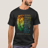 Gigi geeft nooit het syndroom van Lion Down T21 op T-shirt (Voorkant)