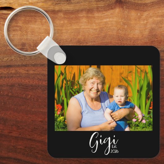 Gigi Gevestigde Fotocadeau  Sleutelhanger (Voorkant)