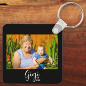 Gigi Gevestigde Fotocadeau  Sleutelhanger (Achterkant)