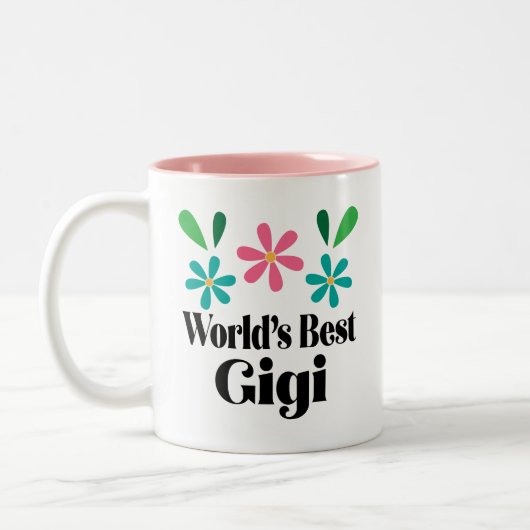 Gigi Gift voor oma-Moederdag Tweekleurige Koffiemok (Links)