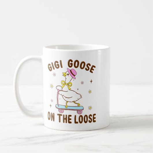 Gigi Goose On The Loose Funny Birthday Matching Fa Koffiemok (Links)