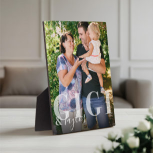 Gigi & Grandchild Script Naam Foto Bewaaradres Fotoplaat