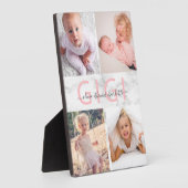 Gigi Grandchildren Foto Collage Marble Blush Pink Fotoplaat (Zijkant)