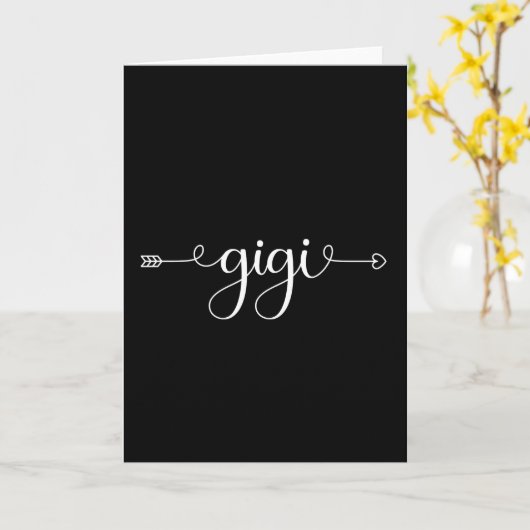 Gigi Grandma Gifts | Grootmoeder als cadeau Kaart (Gele Bloem)