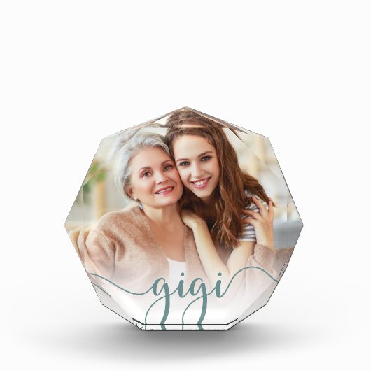 Gigi Grandma Script Overlay Fotoblokken (Voorkant)