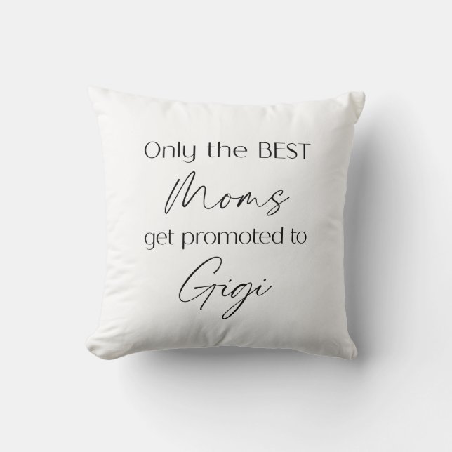 Gigi | Grootmoeder Gift | Nieuwe oma Kussen (Voorkant)