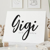 Gigi Jubileum Jaaraankondiging Elegant Schrift
