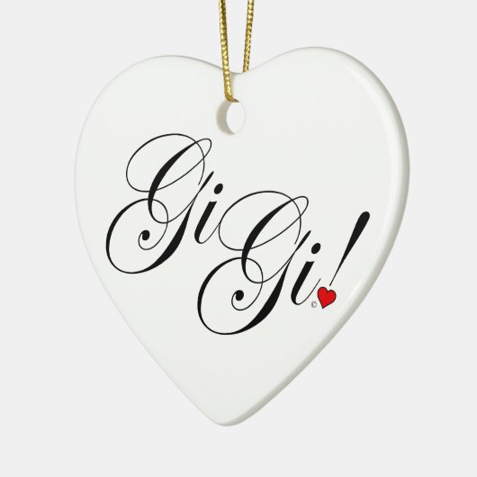 GiGi! Keramisch Ornament (Links)