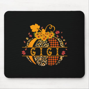 Gigi Leopard Print Pompoen voor oma Gigi Vrouwen Muismat