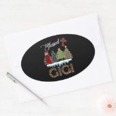 Gigi Lover | Gezegende Gigi Ovale Sticker (Envelop)