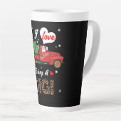 Gigi Lover | Ik hou van een Gigi-kerstboom Latte Mok (Rechterhoek)