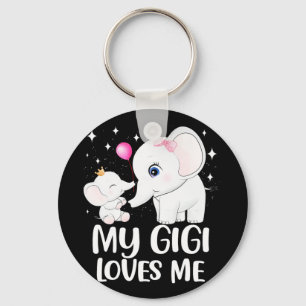 Gigi Loves Me Schattige Olifant T-shirt Voor Kinde Sleutelhanger
