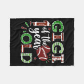 Gigi Of The 1 Year Old Football First Birthday Boy Fleece Deken (Voorkant (Horizontaal))