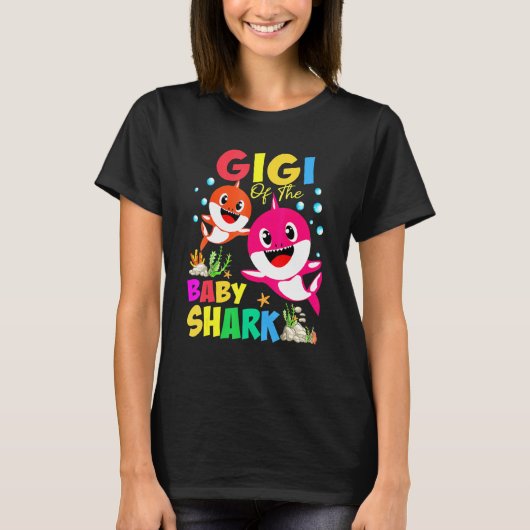 Gigi of the Baby Birthday Shark Gigi Shark Christm T-shirt (Voorkant)
