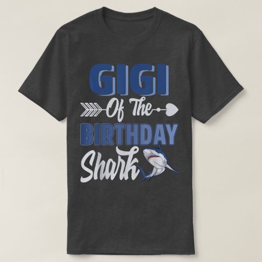 Gigi of the Birthday Boy Shark Ocean Matching Fami T-shirt (Design voorkant)