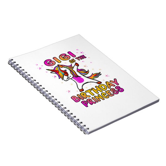 Gigi Of The Birthday Princess Girl - Grandma Dabbi Notitieboek (Rechterzijde)