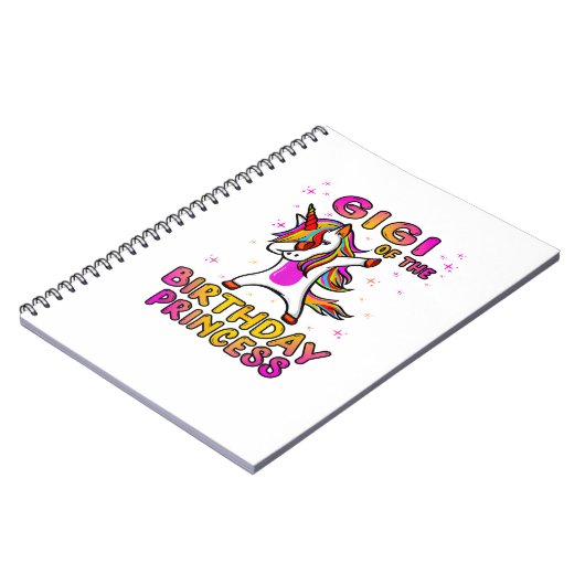 Gigi Of The Birthday Princess Girl - Grandma Dabbi Notitieboek (Linkerzijde)