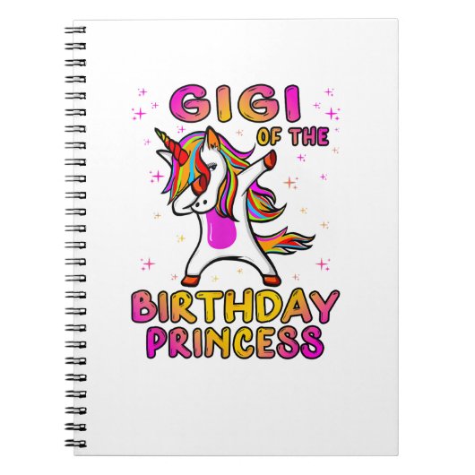 Gigi Of The Birthday Princess Girl - Grandma Dabbi Notitieboek (Voorkant)