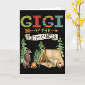 Gigi Of The Happy Camper First Birthday Camng  Kaart (Gele Bloem)