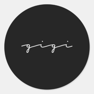 Gigi oma voor Moederdag grootouders' Ronde Sticker