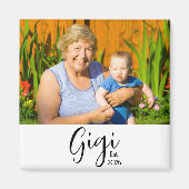 Gigi Opgericht Foto Cadeau Magneet (Voorkant)