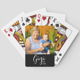 Gigi Opgericht Foto Cadeau Pokerkaarten