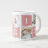 Gigi Photo Collage Custom Giant Coffee Mok (Voorkant rechts)