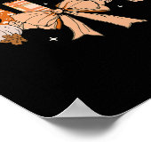 Gigi Pompoen Herfst Coquette Bow Thanksgiving Mom  Poster (Hoek)