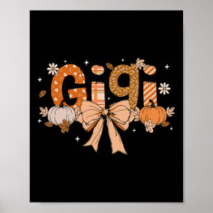 Gigi Pompoen Herfst Coquette Strik Thanksgiving Mo Poster
