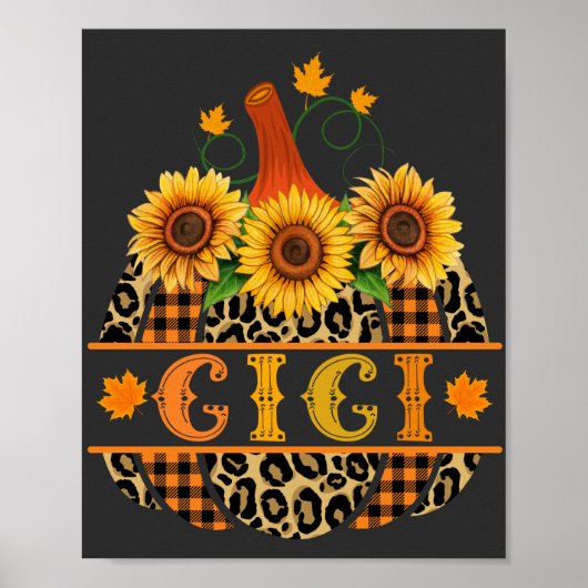 GiGi Pumpkin Leopard Print Sunflower Buffalo Play (Voorkant)