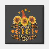 GiGi Pumpkin Leopard Print Sunflower Buffalo Play Magneet (Voorkant)