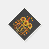 GiGi Pumpkin Leopard Print Sunflower Buffalo Play Servet (Hoek)