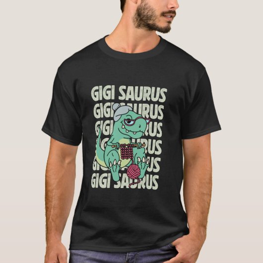 Gigi Saurus Oma Dinosaur Oma Moederdag T-shirt (Voorkant)