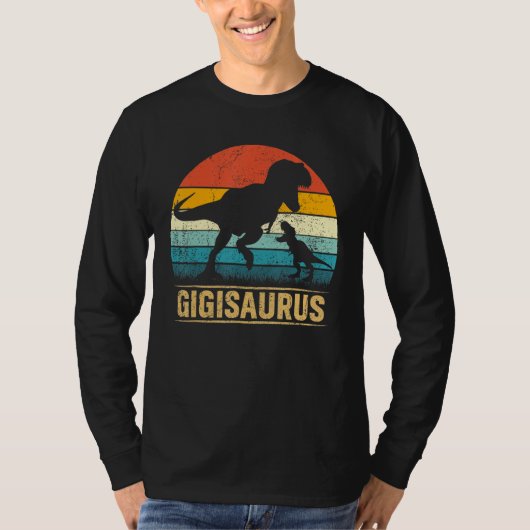 Gigi Saurus T Rex Dinosaur Gigisaurus Funny Moeder T-shirt (Voorkant)