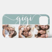 Gigi Script Grandma Photo Collage Case-Mate iPhone Case (Achterkant (horizontaal))