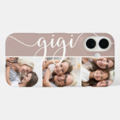 Gigi Script Grandma Photo Collage Case-Mate iPhone Case (Achterkant (horizontaal))