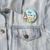 Gigi To Be Woodland Creaters Baby shower Ronde Button 5,7 Cm (In situ)