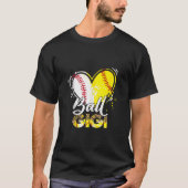 Gigi van beide honkbal softbal sport matching fami t-shirt (Voorkant)