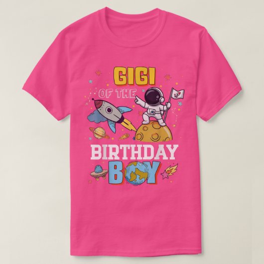 Gigi van de Astronaut Boy Space Theme Par T-shirt (Design voorkant)