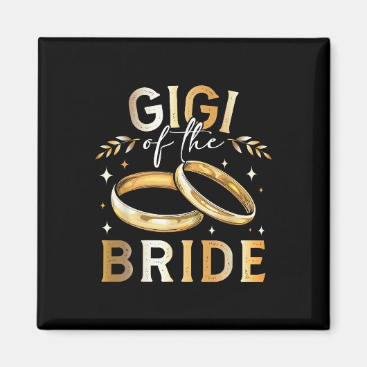 Gigi van de bruid Gigi bruiloft en verloving Magneet (Voorkant)