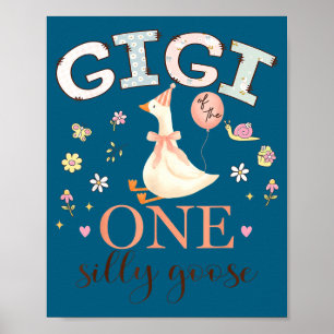 Gigi van de ene domme gans 1e verjaardag meisje poster
