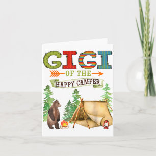 Gigi van de Happy Camper eerste verjaardag Camng Kaart