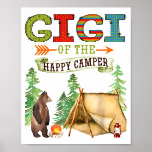 Gigi van de Happy Camper eerste verjaardag Camng Poster