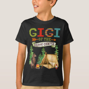 Gigi van de Happy Camper eerste verjaardag Camng T-shirt