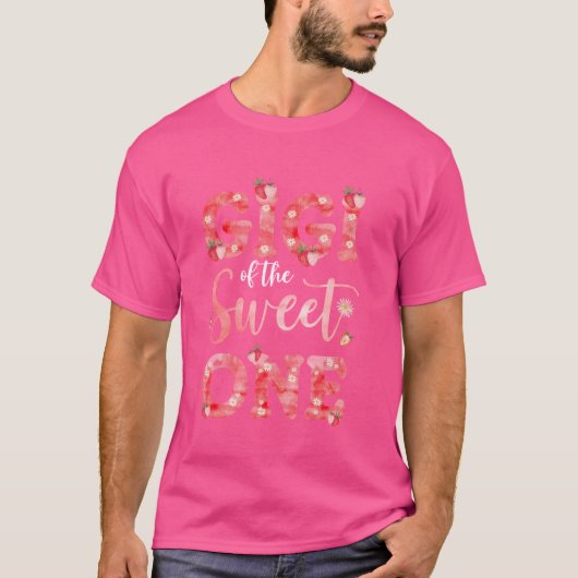 Gigi van de Sweet One Berry eerste verjaardag Stra T-shirt (Voorkant)