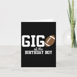Gigi van de Verjaardag Jongen Football Liefhebber Kaart